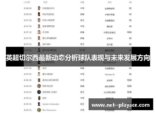 英超切尔西最新动态分析球队表现与未来发展方向 英超切尔西最新动态分析球队表现与未来发展方向